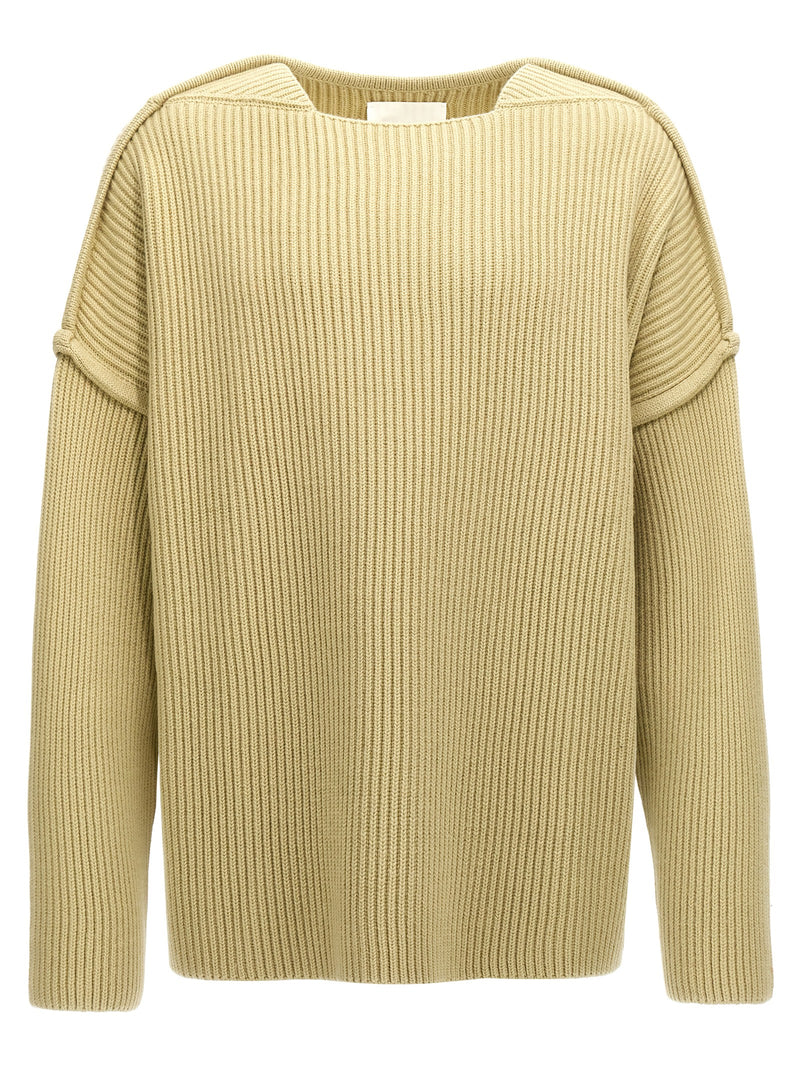 Jil Sander Bicolor Wool Cardigan for Men