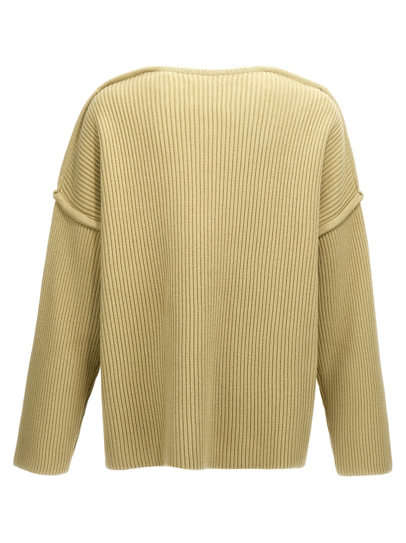 Jil Sander Bicolor Wool Cardigan for Men