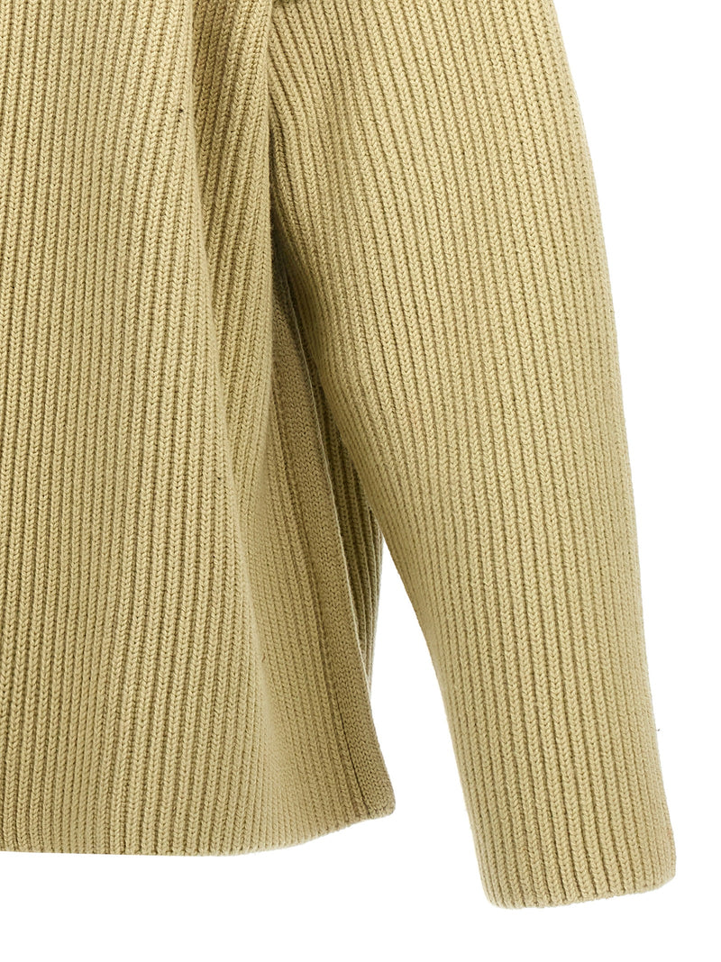 Jil Sander Bicolor Wool Cardigan for Men