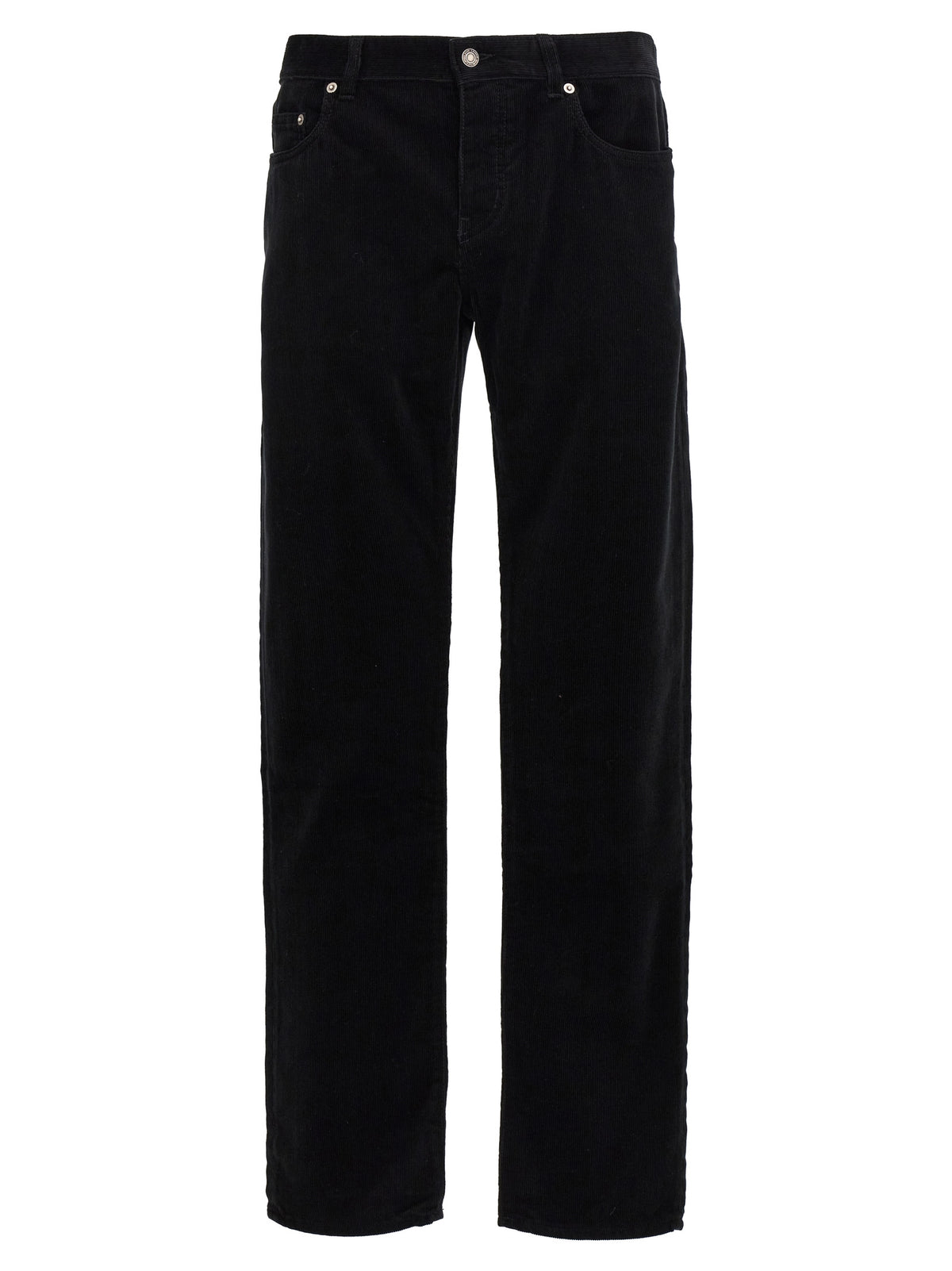 Saint Laurent Black Cotton Casual Pants for Men