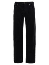 Saint Laurent Black Cotton Casual Pants for Men