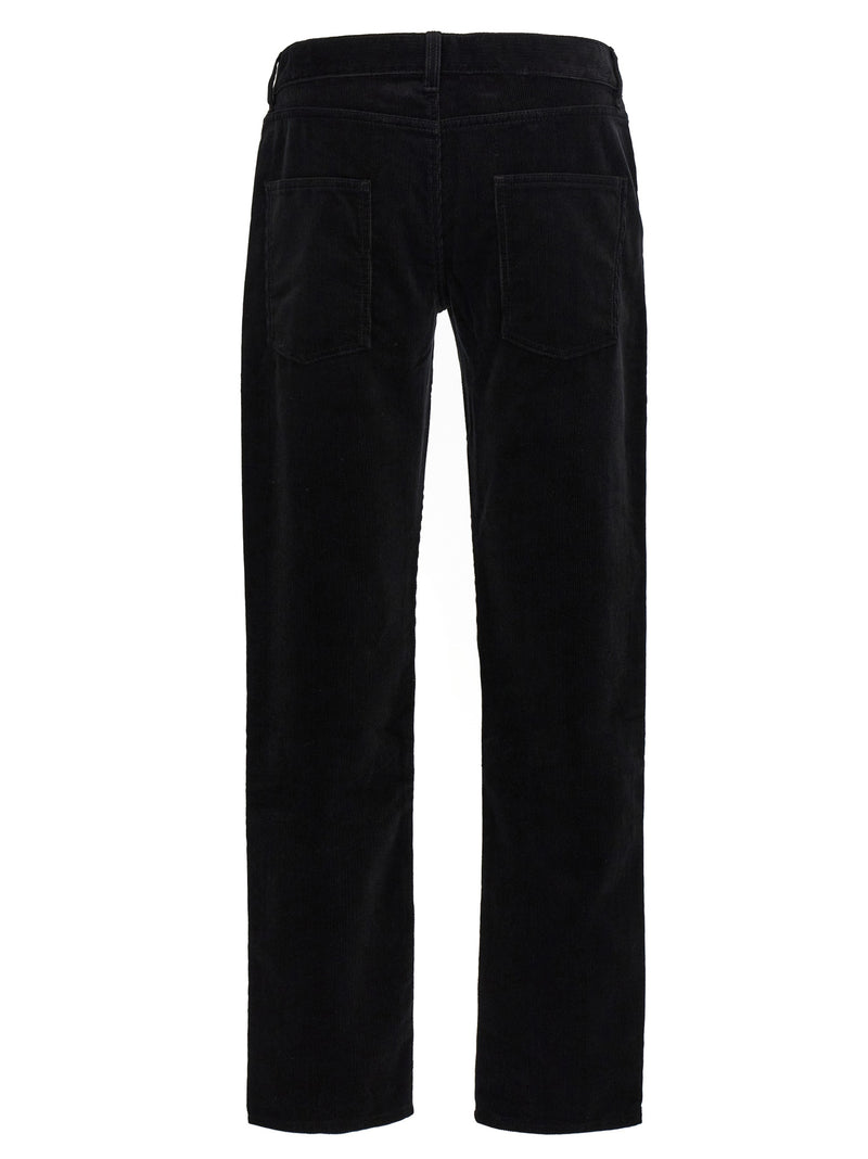 Saint Laurent Black Cotton Casual Pants for Men