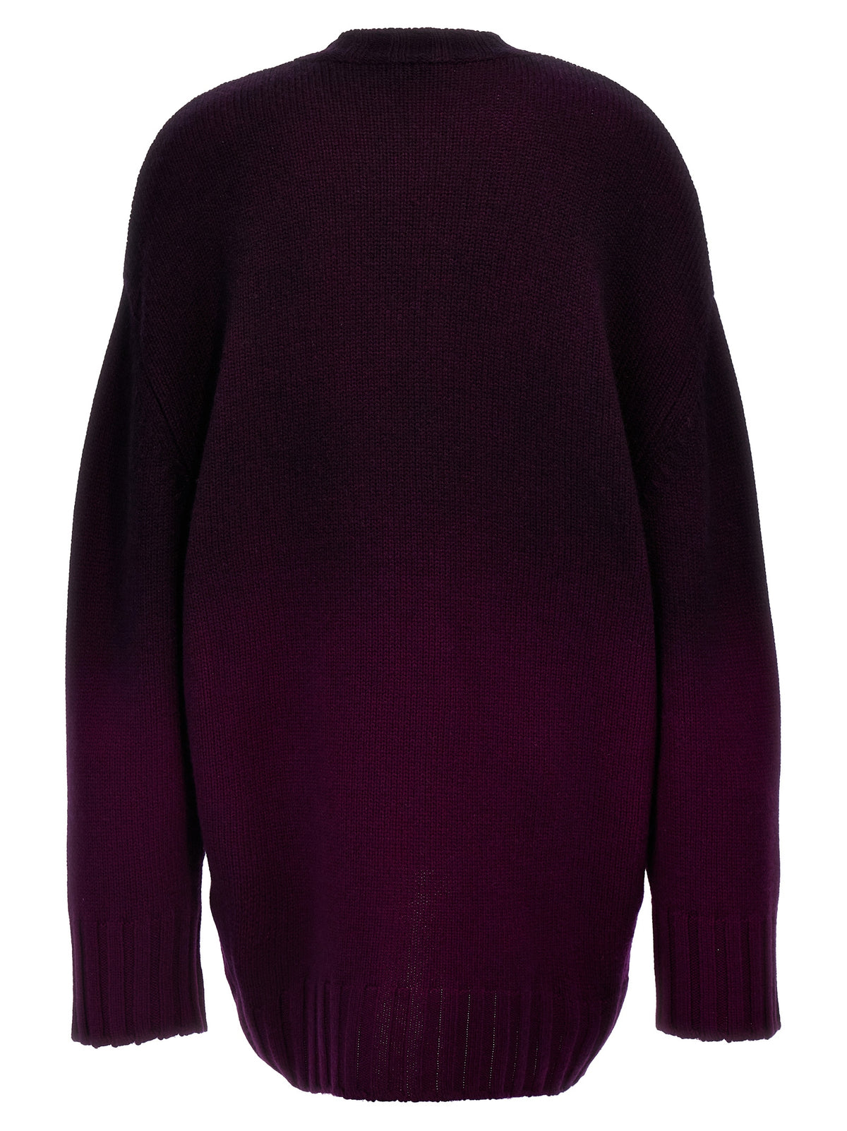 The Attico Purple Wool and Cashmere Short Dress