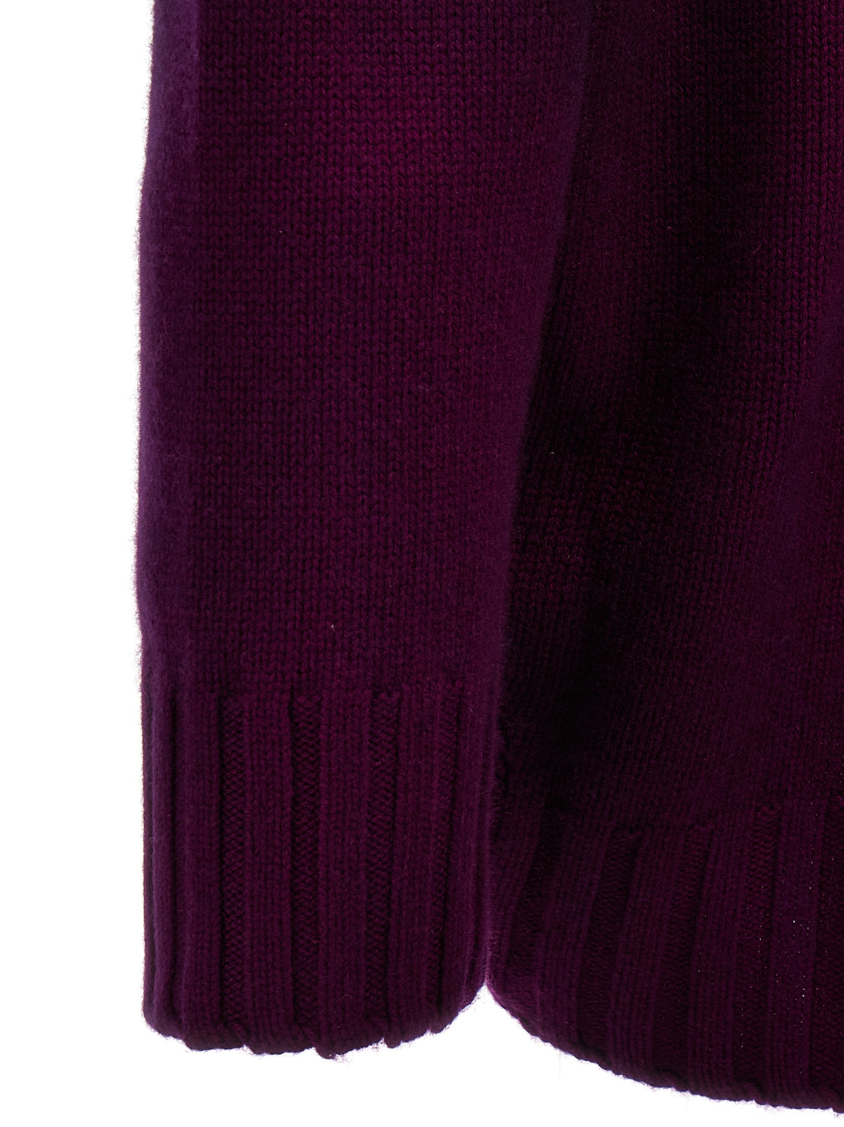 The Attico Purple Wool and Cashmere Short Dress