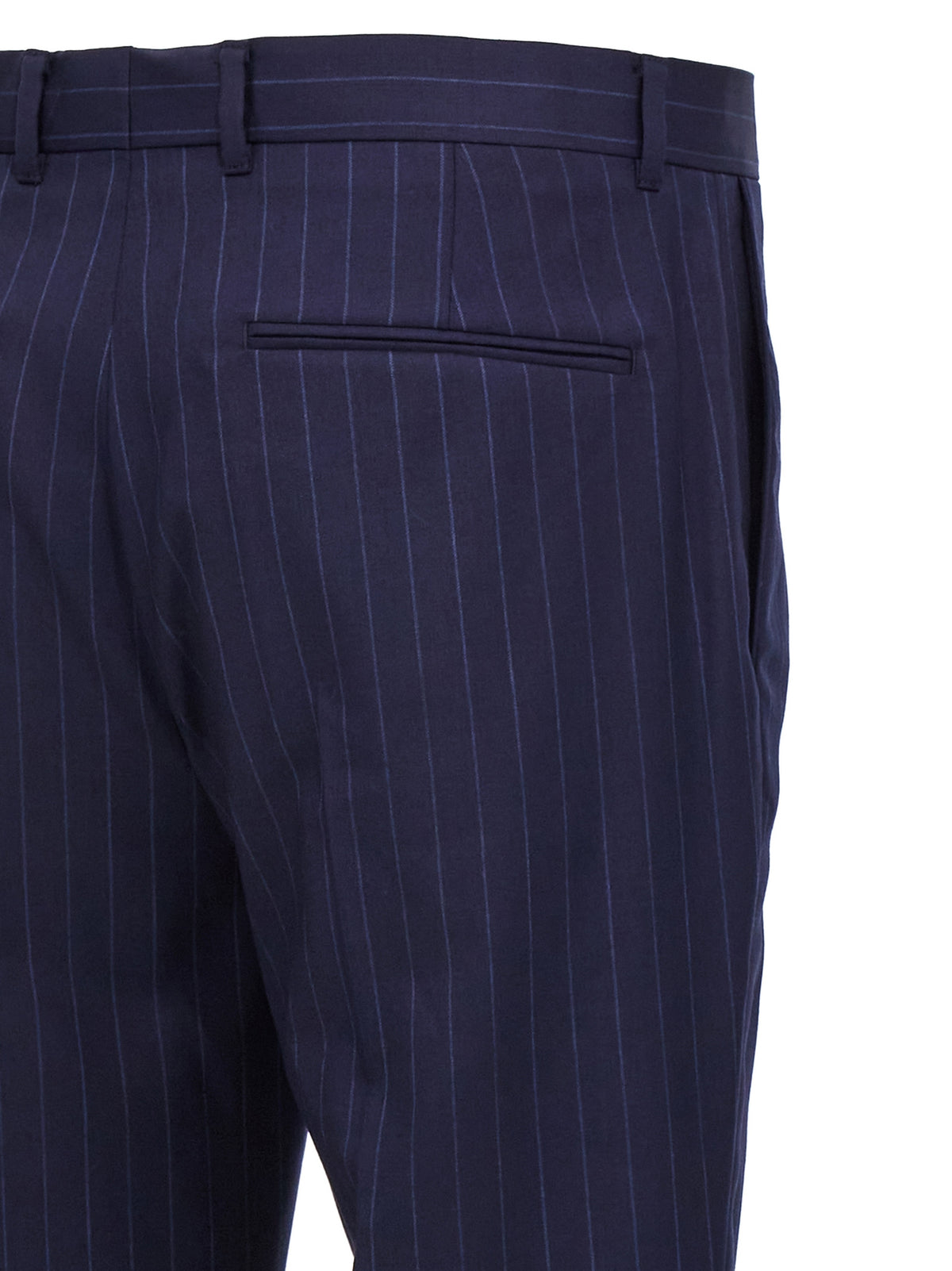 Givenchy Blue Wool Dress Pants - Timeless Elegance