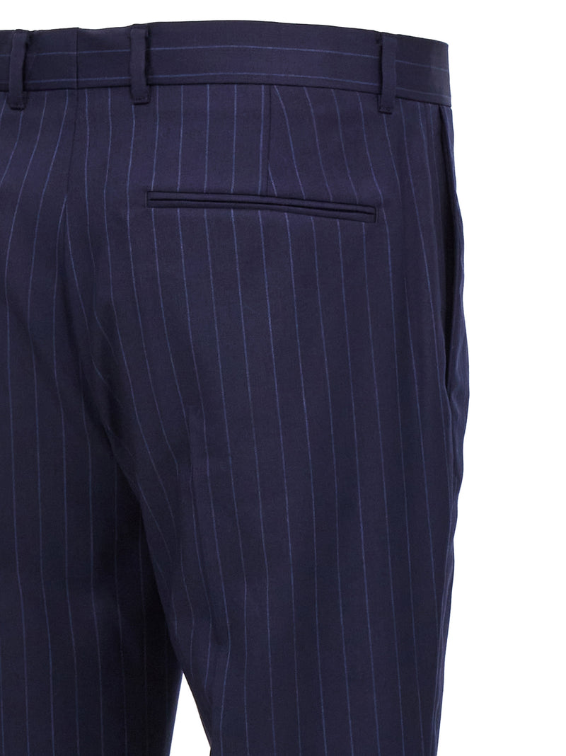 Givenchy Blue Wool Dress Pants - Timeless Elegance