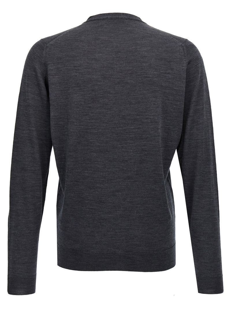 JOHN SMEDLEY Petworth Gray Wool Cardigan for Men