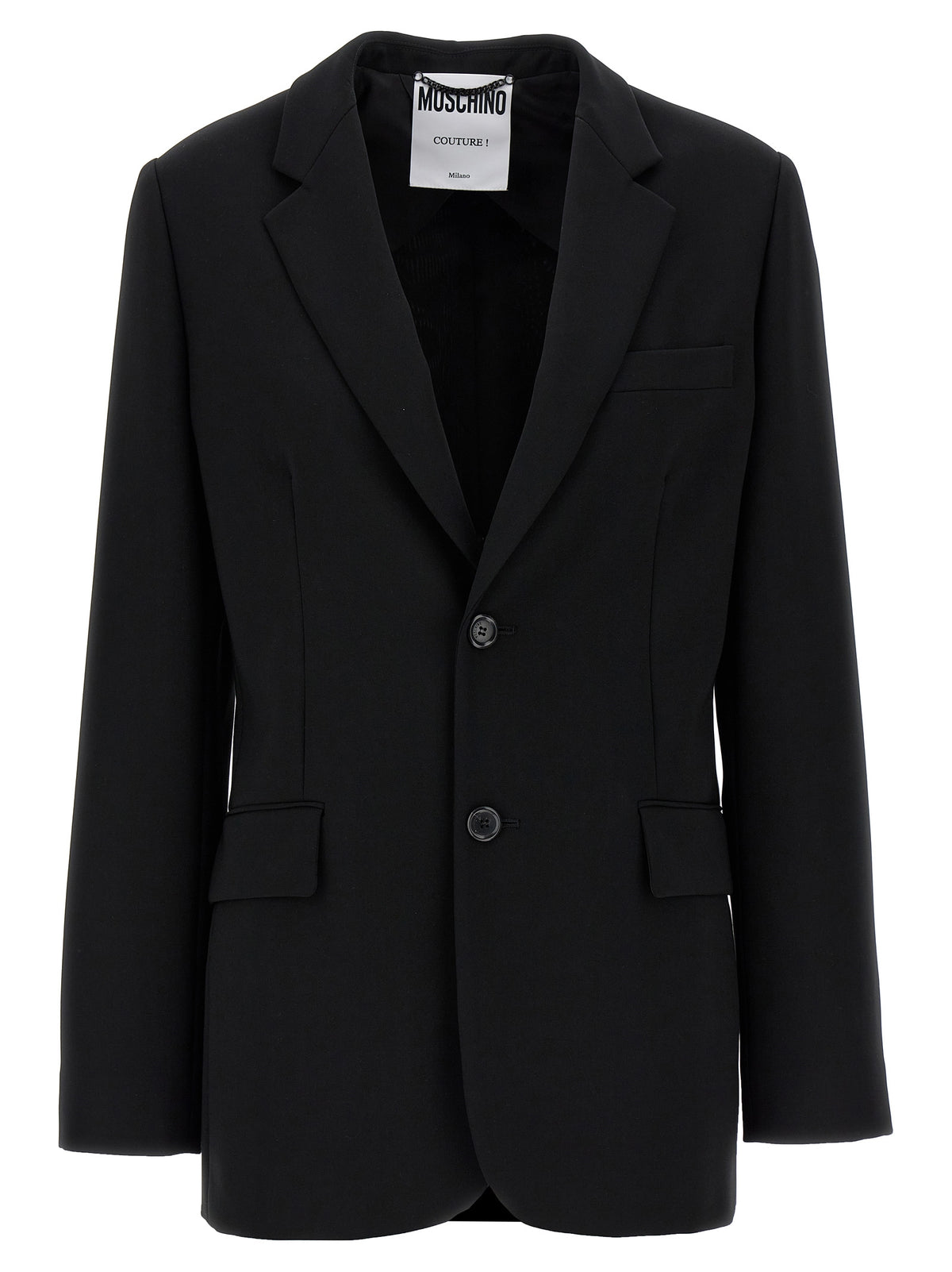 Moschino Black Polyester Blazer for Women