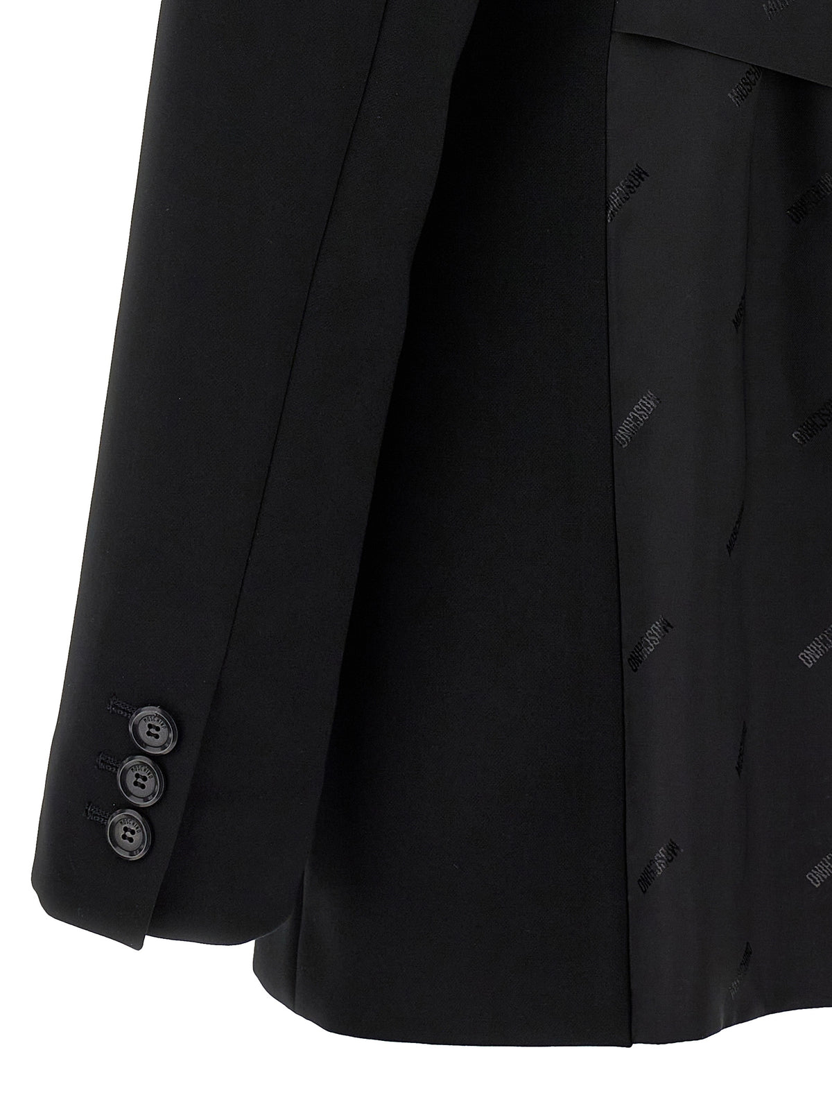 Moschino Black Polyester Blazer for Women