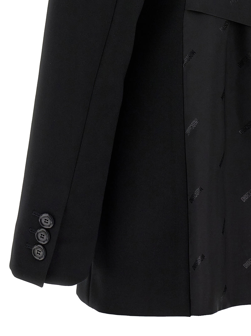 Moschino Black Polyester Blazer for Women