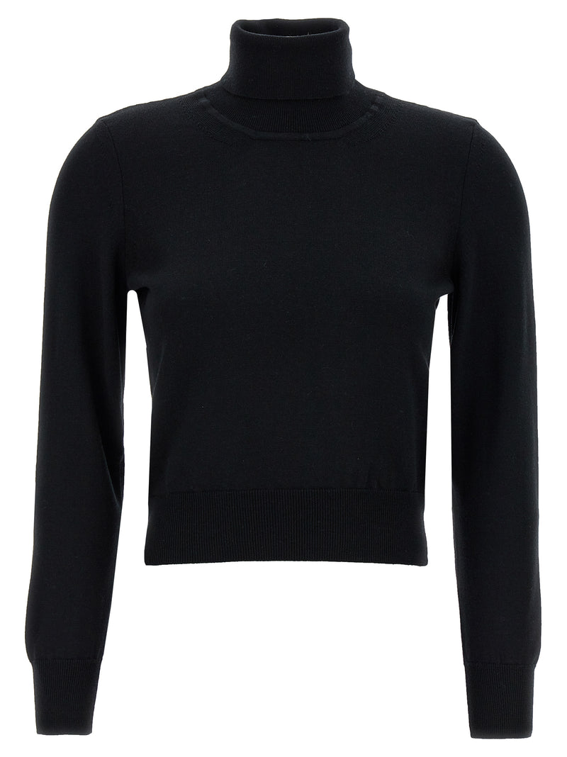 ANTONINO VALENTI Enriette Black Merino Wool Cardigan