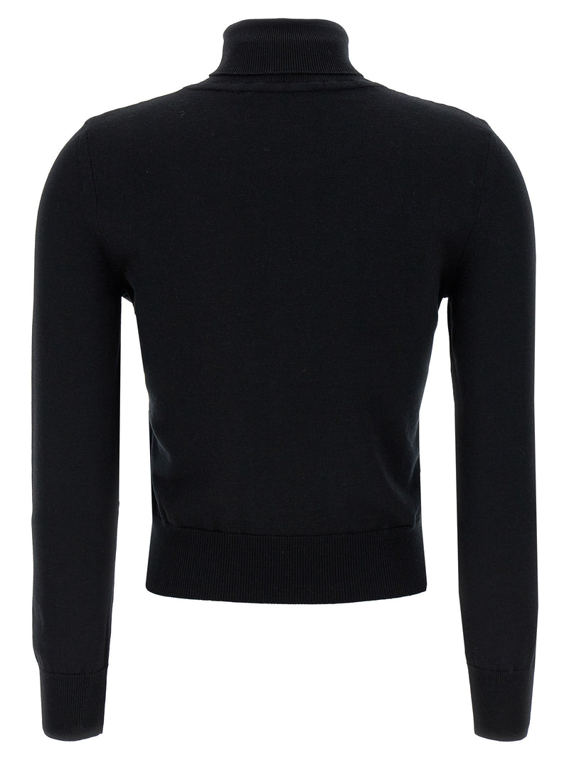 ANTONINO VALENTI Enriette Black Merino Wool Cardigan