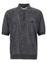 Etro Multicolor Silk Polo Shirt