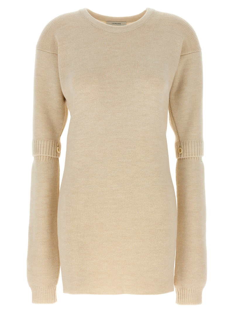 Lemaire White Acetate Short Dress
