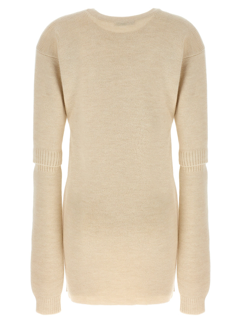 Lemaire White Acetate Short Dress