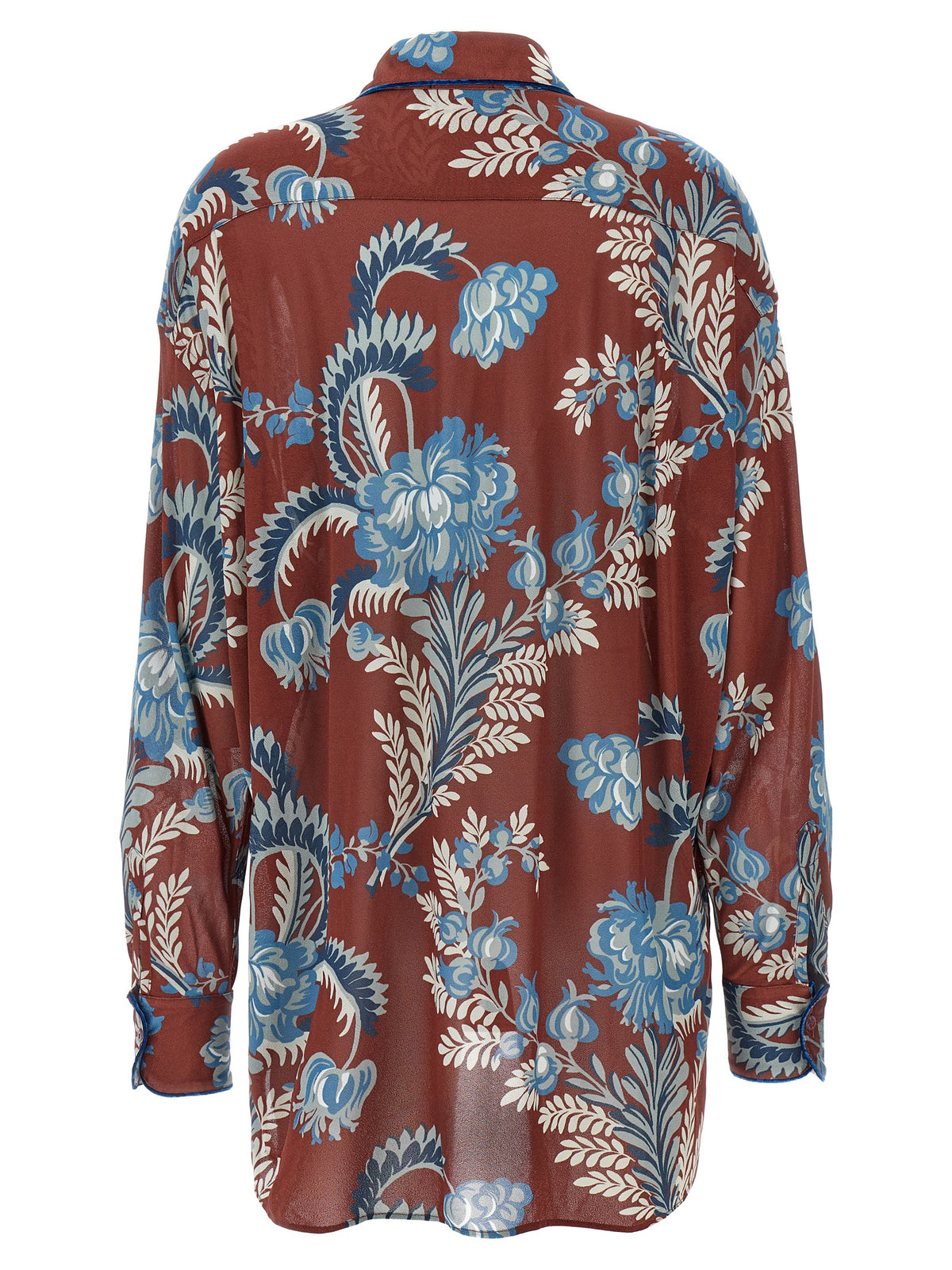 Etro Multicolor Floral Foliage Blouse - Italian Elegance