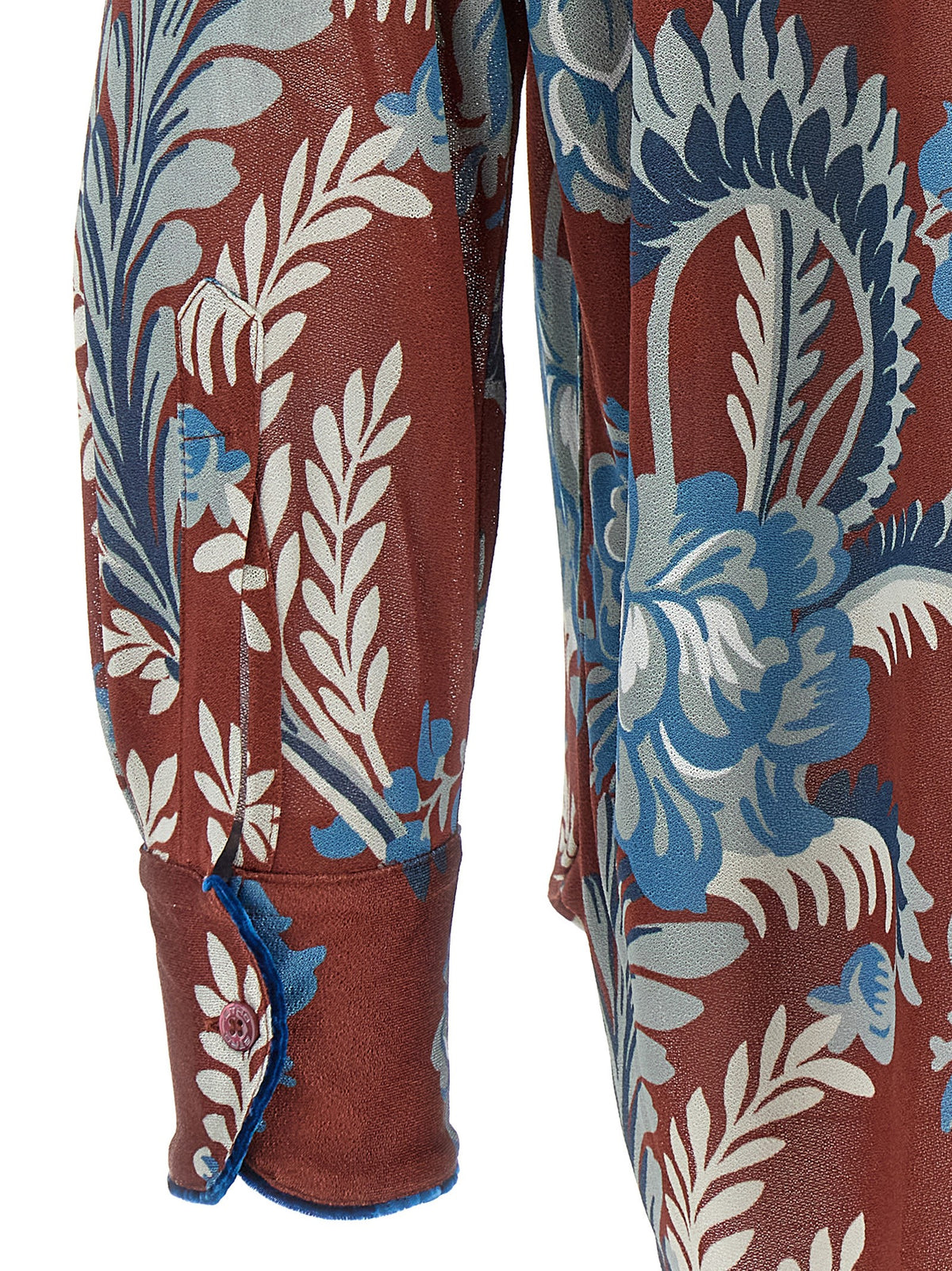 Etro Multicolor Floral Foliage Blouse - Italian Elegance