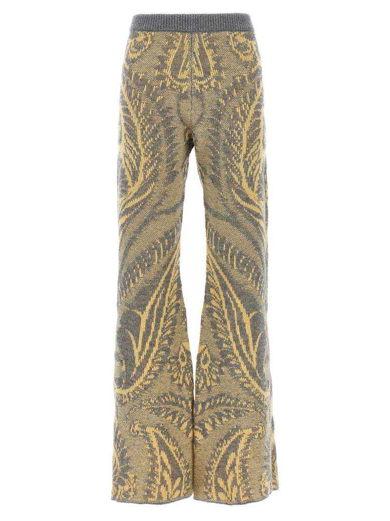 Etro Multicolor Wool Flared Pants for Women