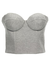 Giuseppe Di Morabito Gray Viscose Sleeveless T-Shirt