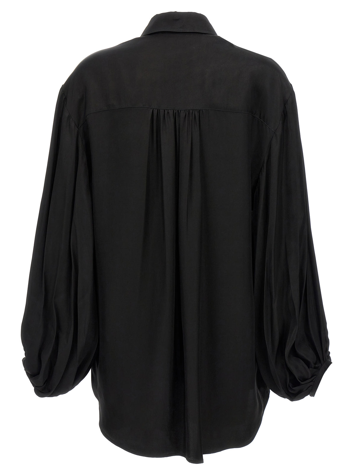 Khaite Black Cupro Blouse - Effortlessly Chic Elegance