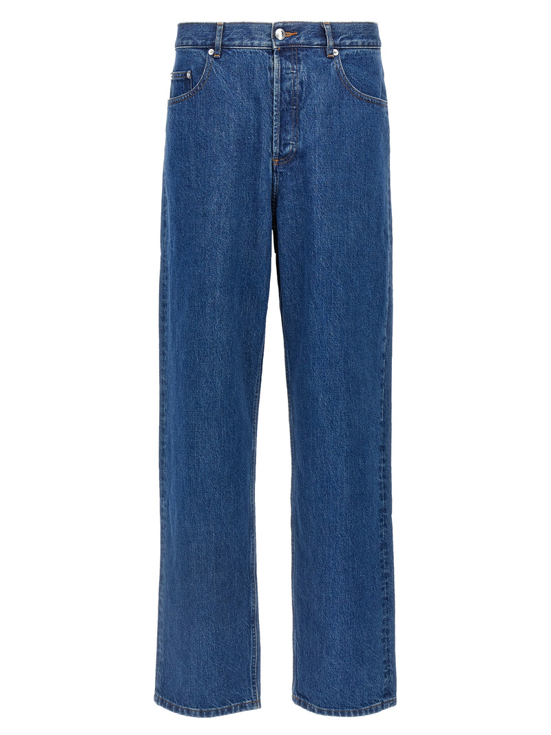 A.P.C. Fairfax Blue Cotton Straight-Leg Jeans