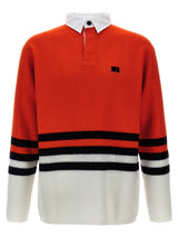WALES BONNER Multicolor Wool Polo Shirt - Cypher Collection