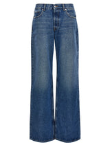 Armarium Luke Blue Cotton Denim Jeans for Women