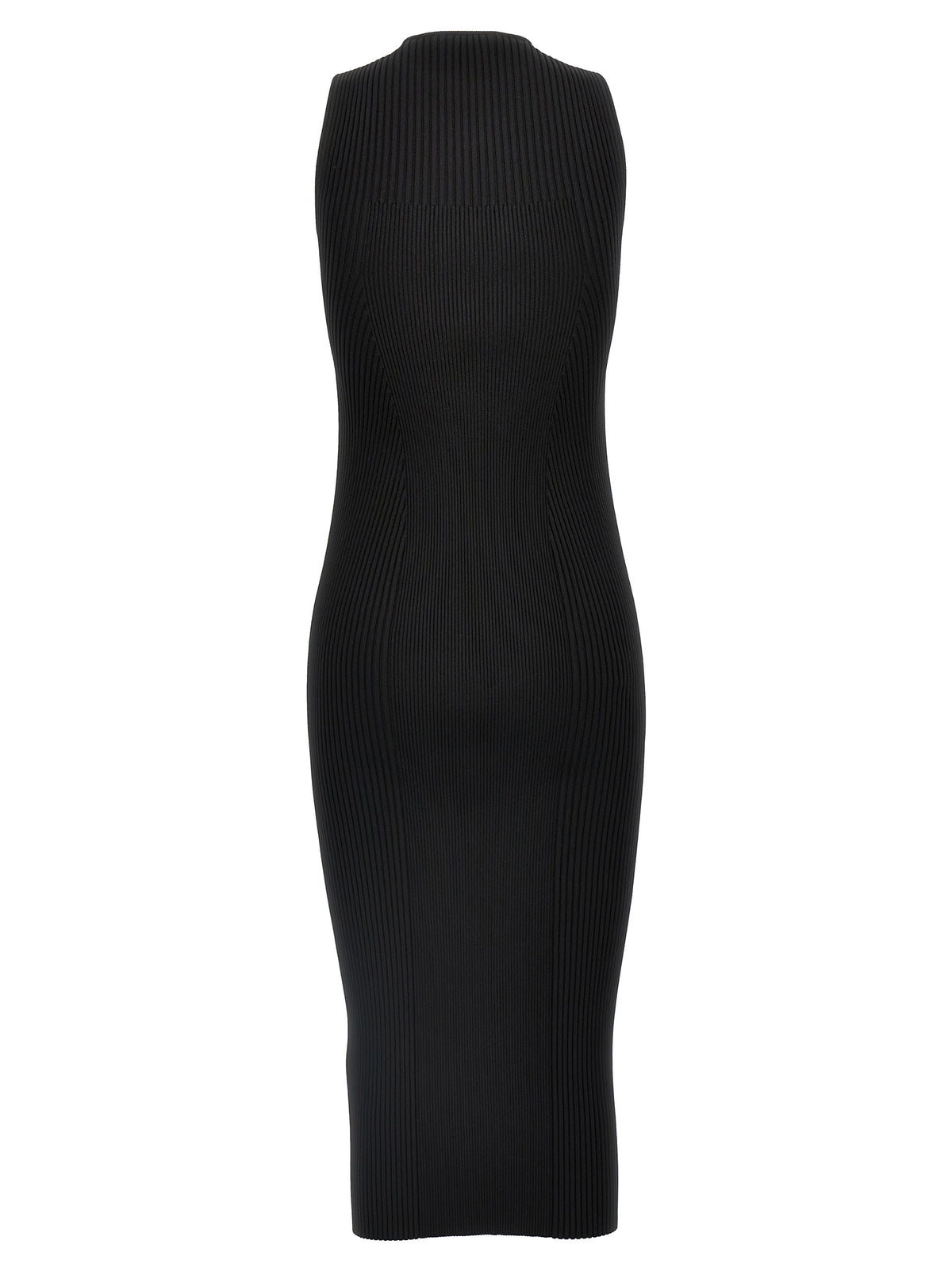 Alexander McQueen Black Viscose Midi Dress - Elegant & Chic
