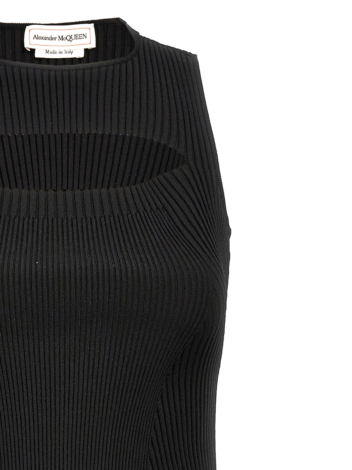Alexander McQueen Black Viscose Midi Dress - Elegant & Chic