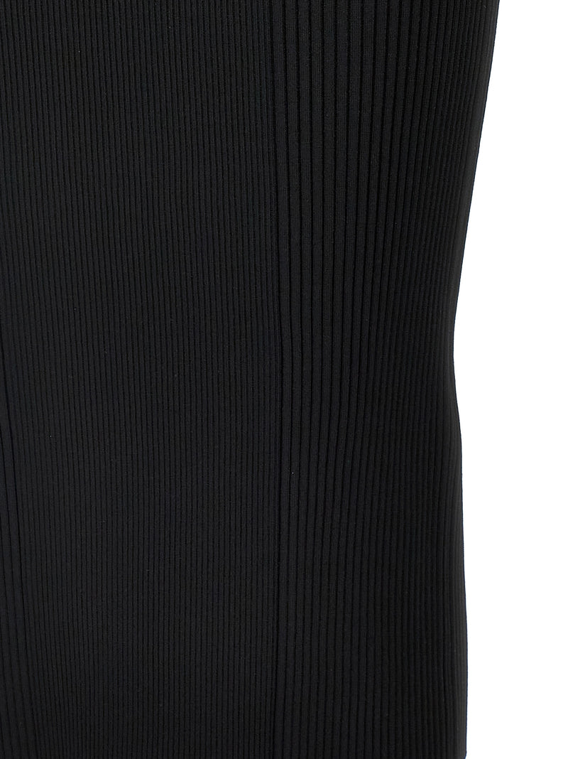 Alexander McQueen Black Viscose Midi Dress - Elegant & Chic