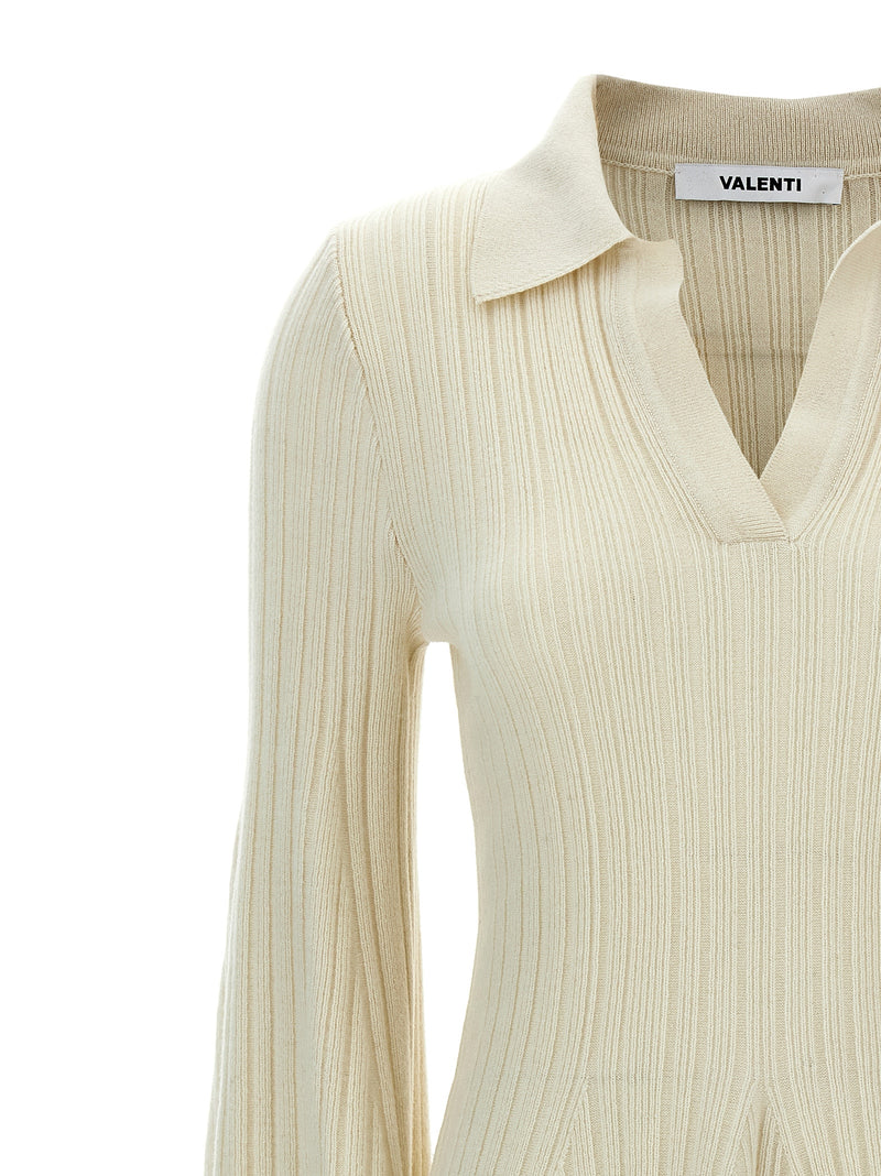 ANTONINO VALENTI Hester White Cashmere Mini Skirt