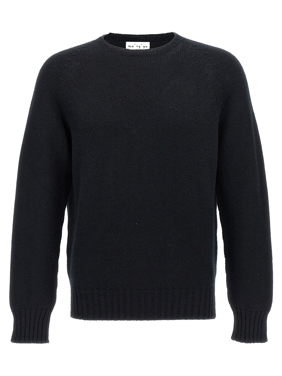 MA'RY'YA Black Wool Cardigan for Men