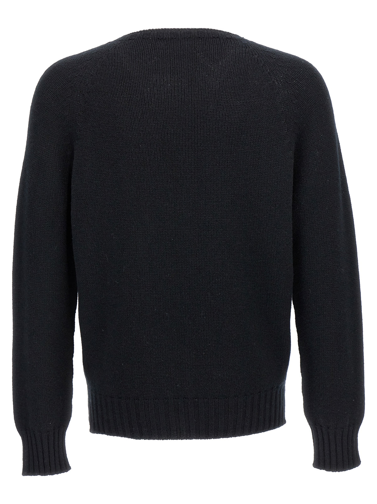 MA'RY'YA Black Wool Cardigan for Men
