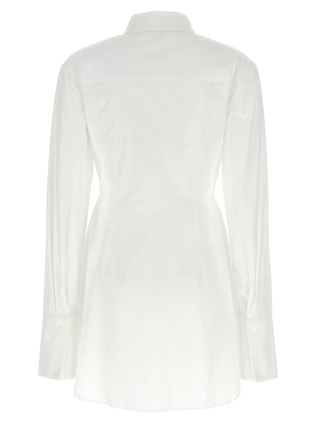 Nensi Dojaka White Cotton Blouse - Hybrid Design