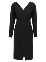 Fendi Black Viscose Midi Dress