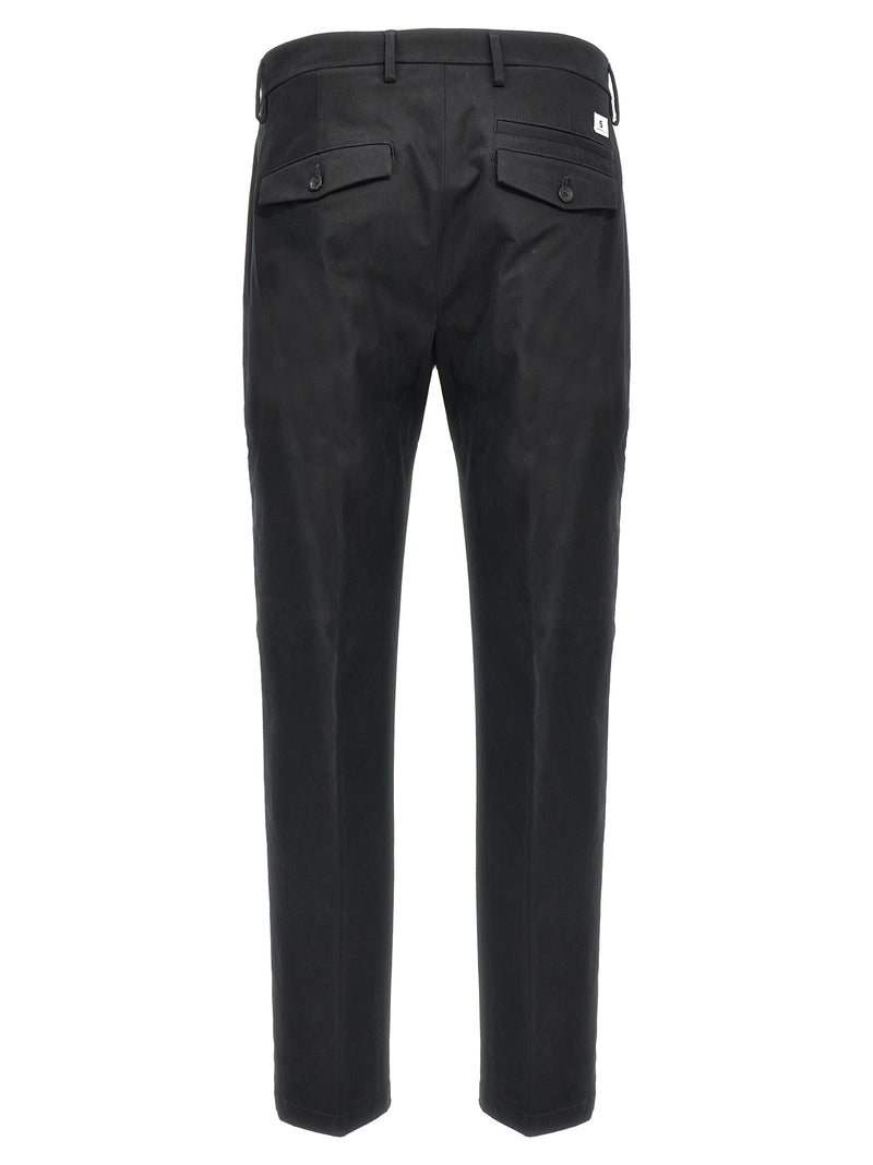 Department 5 Idol Black Cotton Casual Pants for Men