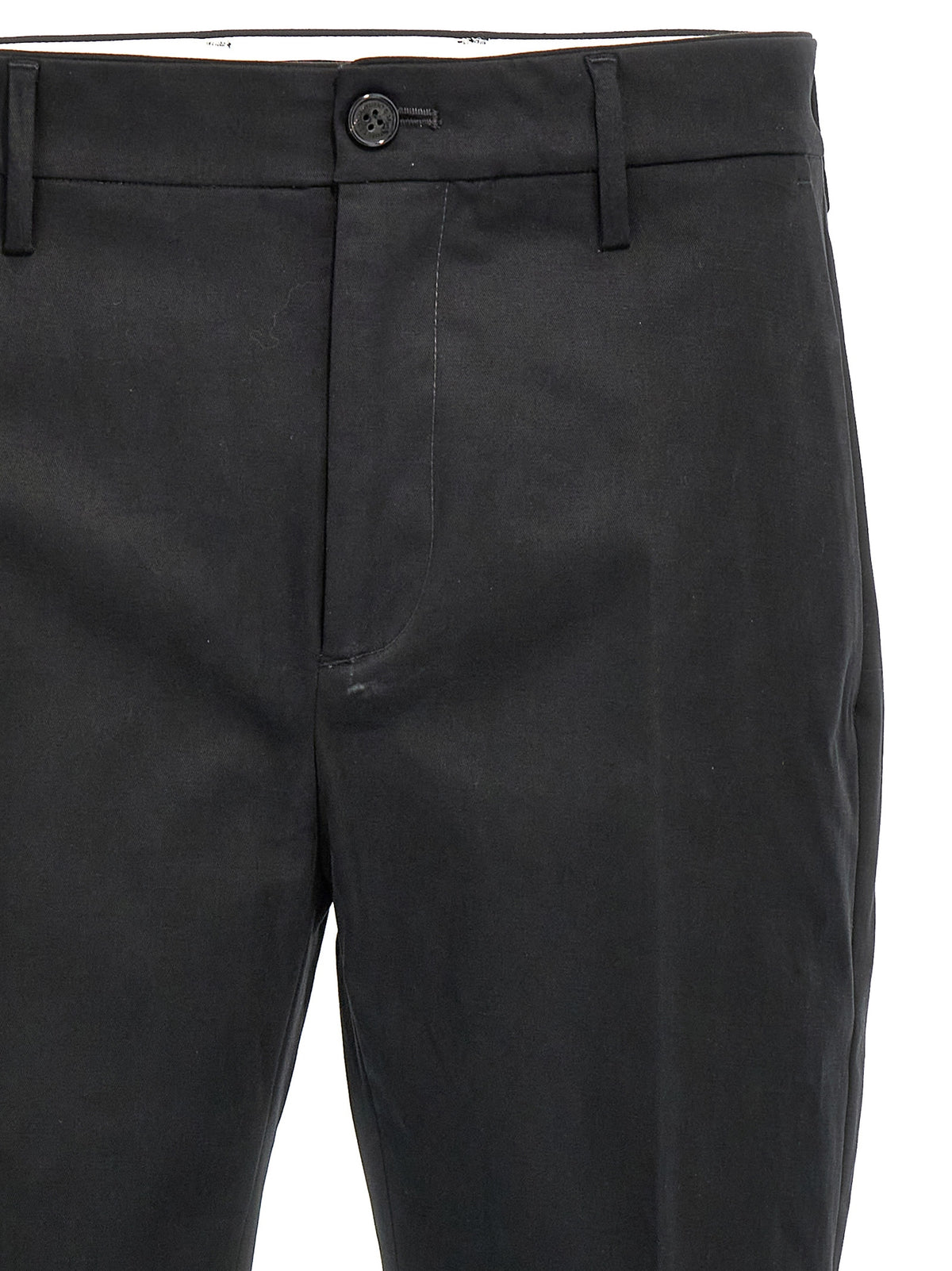 Department 5 Idol Black Cotton Casual Pants for Men