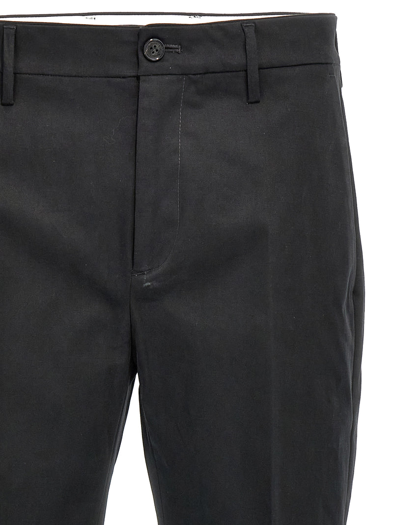 Department 5 Idol Black Cotton Casual Pants for Men