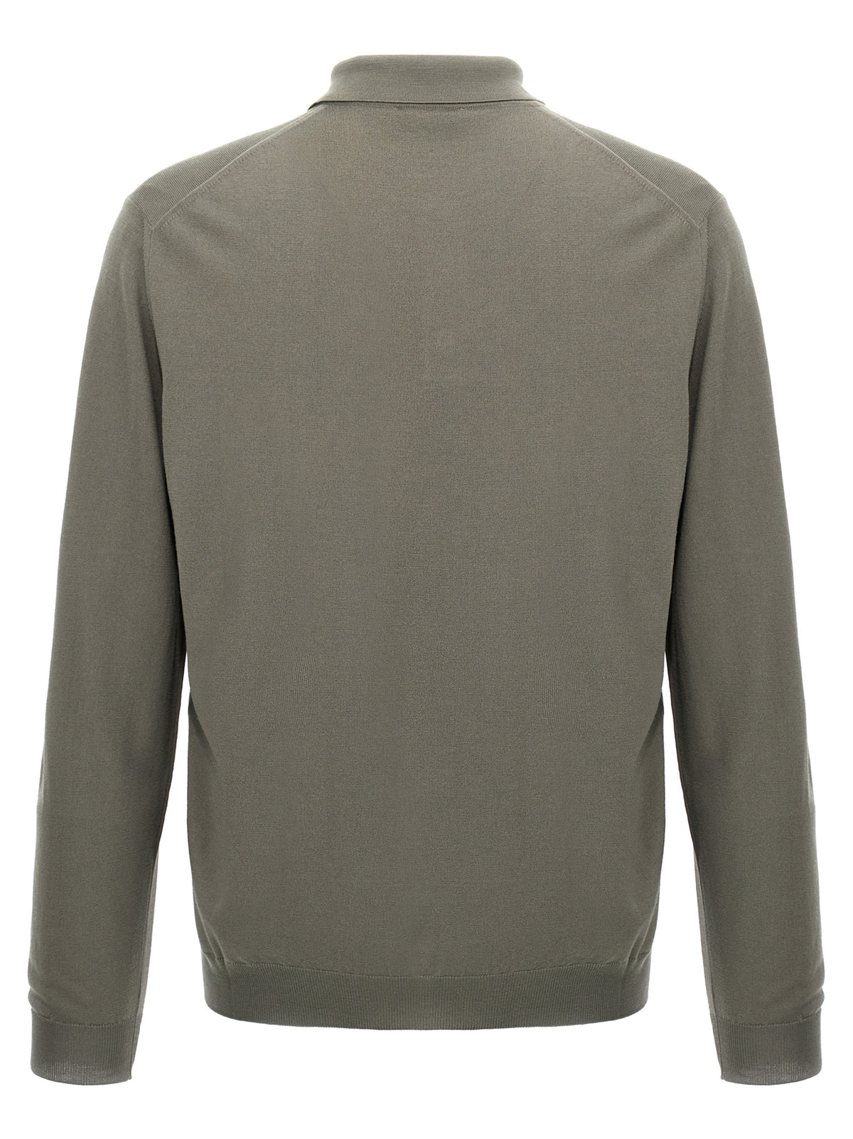 ZANONE Gray Virgin Wool Polo Shirt - Timeless Elegance