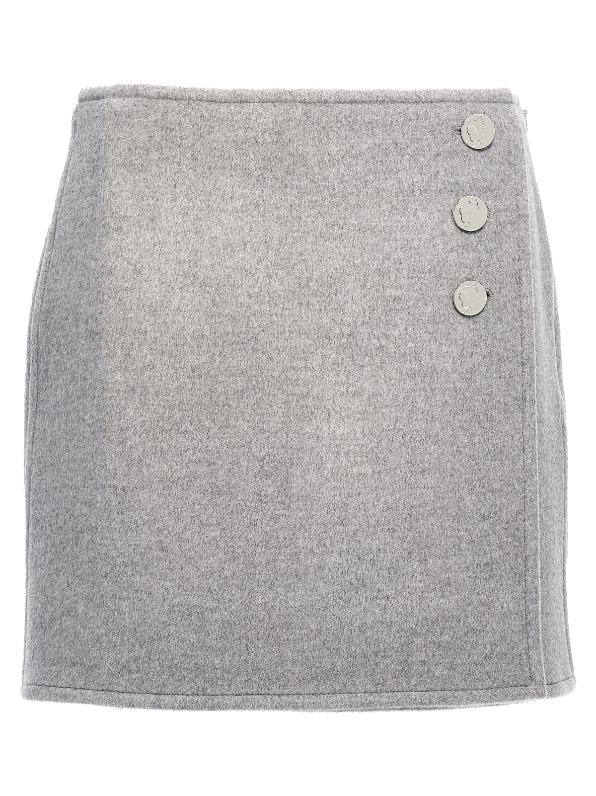 Tory Burch Gray Wool Long Skirt - Elegant & Versatile