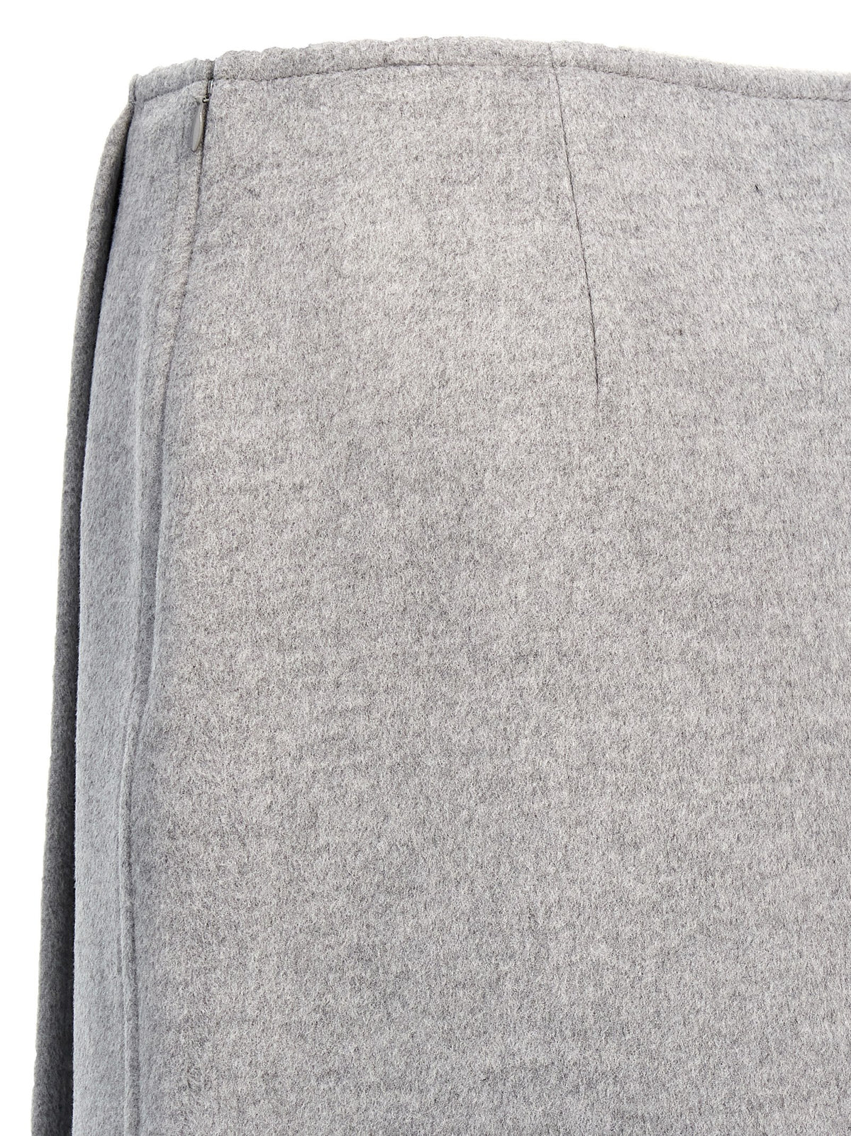 Tory Burch Gray Wool Long Skirt - Elegant & Versatile