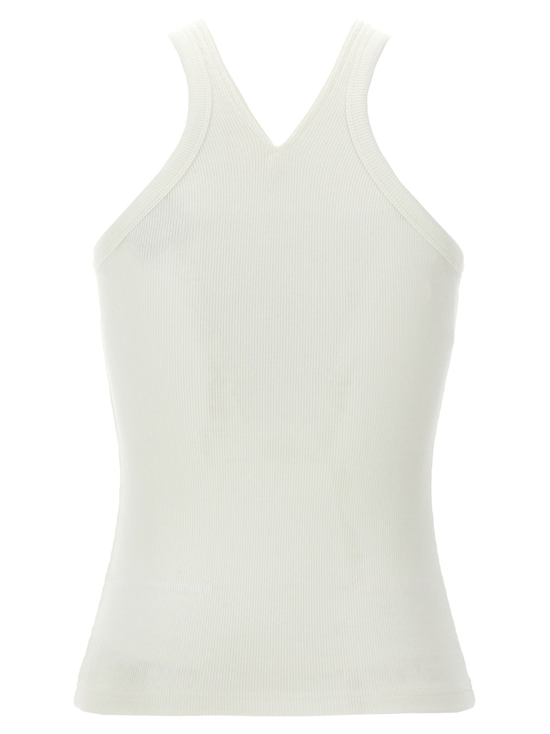 Courrèges Criss Cross 90’s White Cotton Tank Top