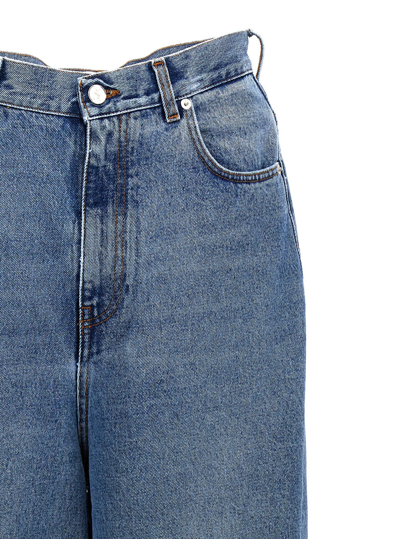 SÉFR Blue Cotton Jeans Denim - Disco Cut Style