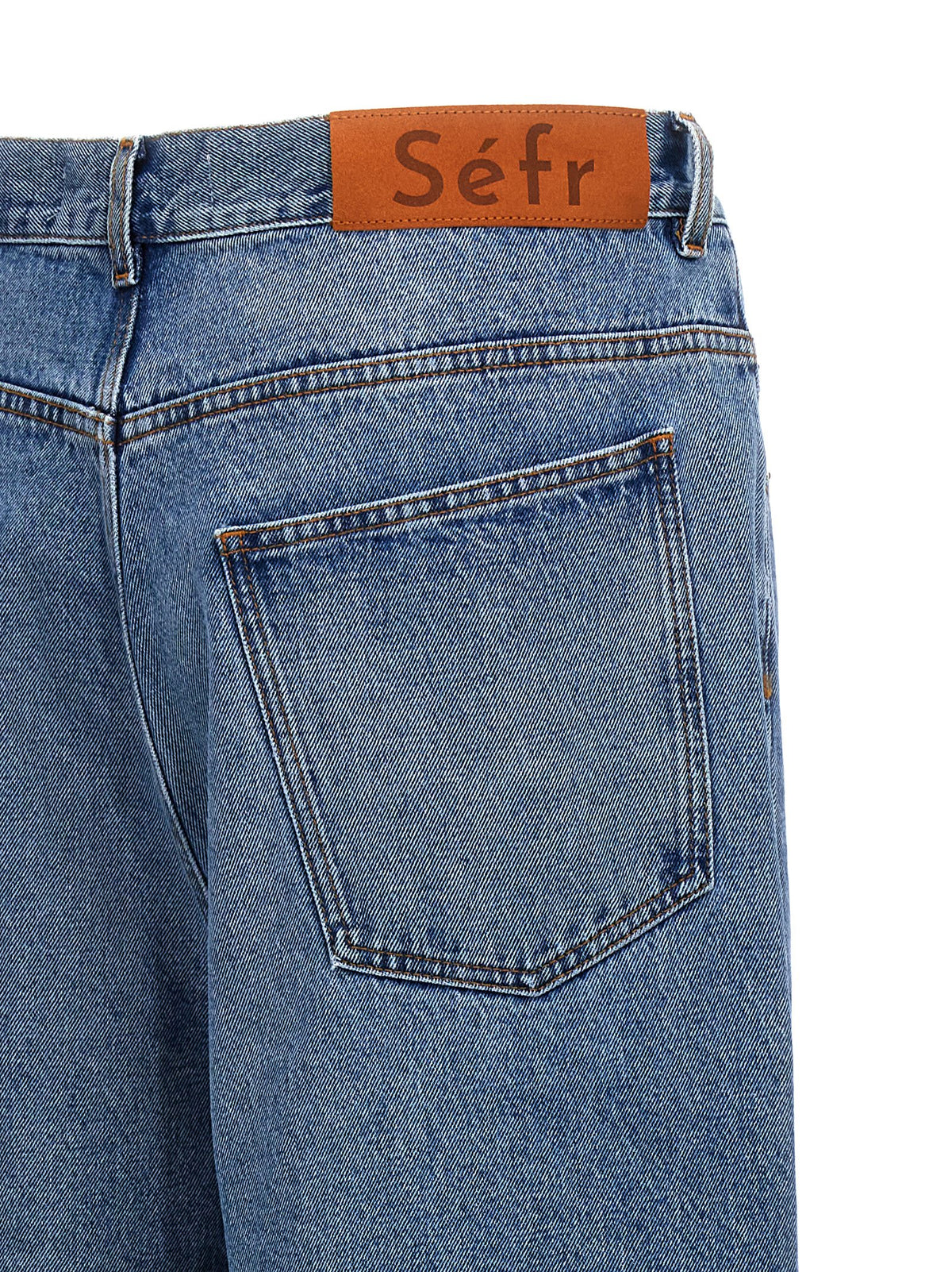 SÉFR Blue Cotton Jeans Denim - Disco Cut Style