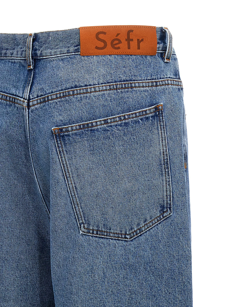 SÉFR Blue Cotton Jeans Denim - Disco Cut Style