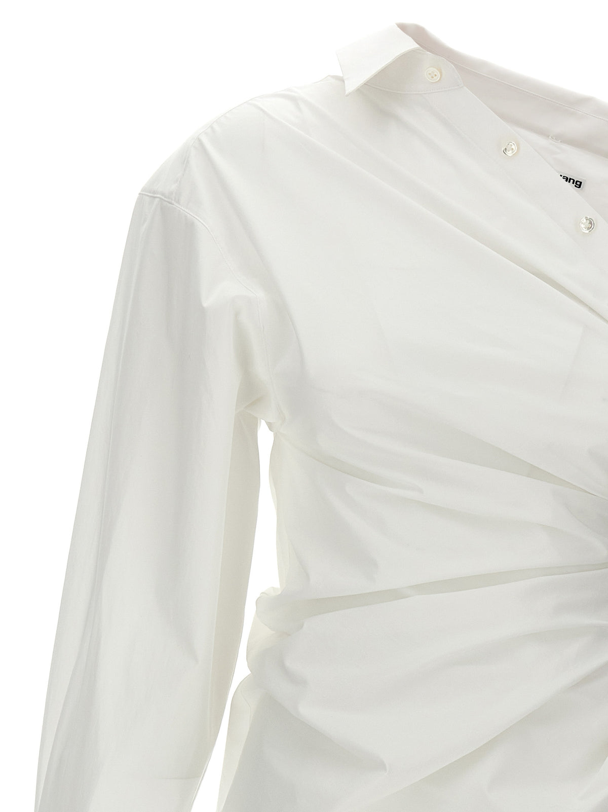 Alexander Wang White Cotton Asymmetrical Shirt Dress
