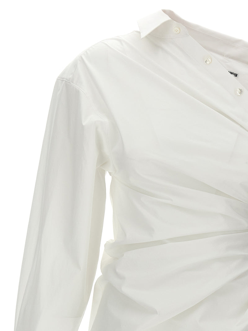 Alexander Wang White Cotton Asymmetrical Short Dress