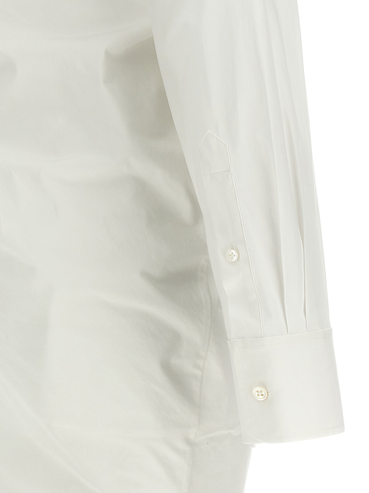 Alexander Wang White Cotton Asymmetrical Shirt Dress