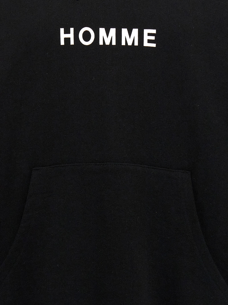 Comme Des Garçons Black Cotton Sweatshirt - Edgy Style Statement