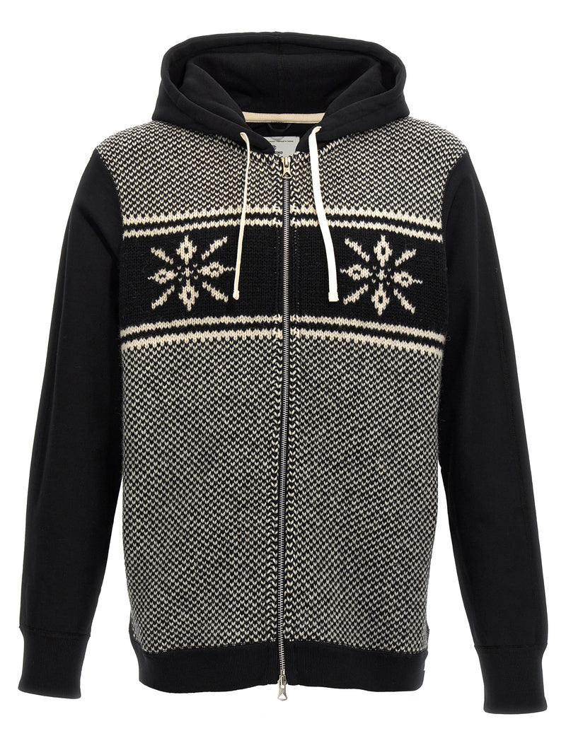 Junya Watanabe Bicolor Cotton Sweatshirt - Stylish Urban Layer
